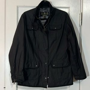 Barbour black utility jacket